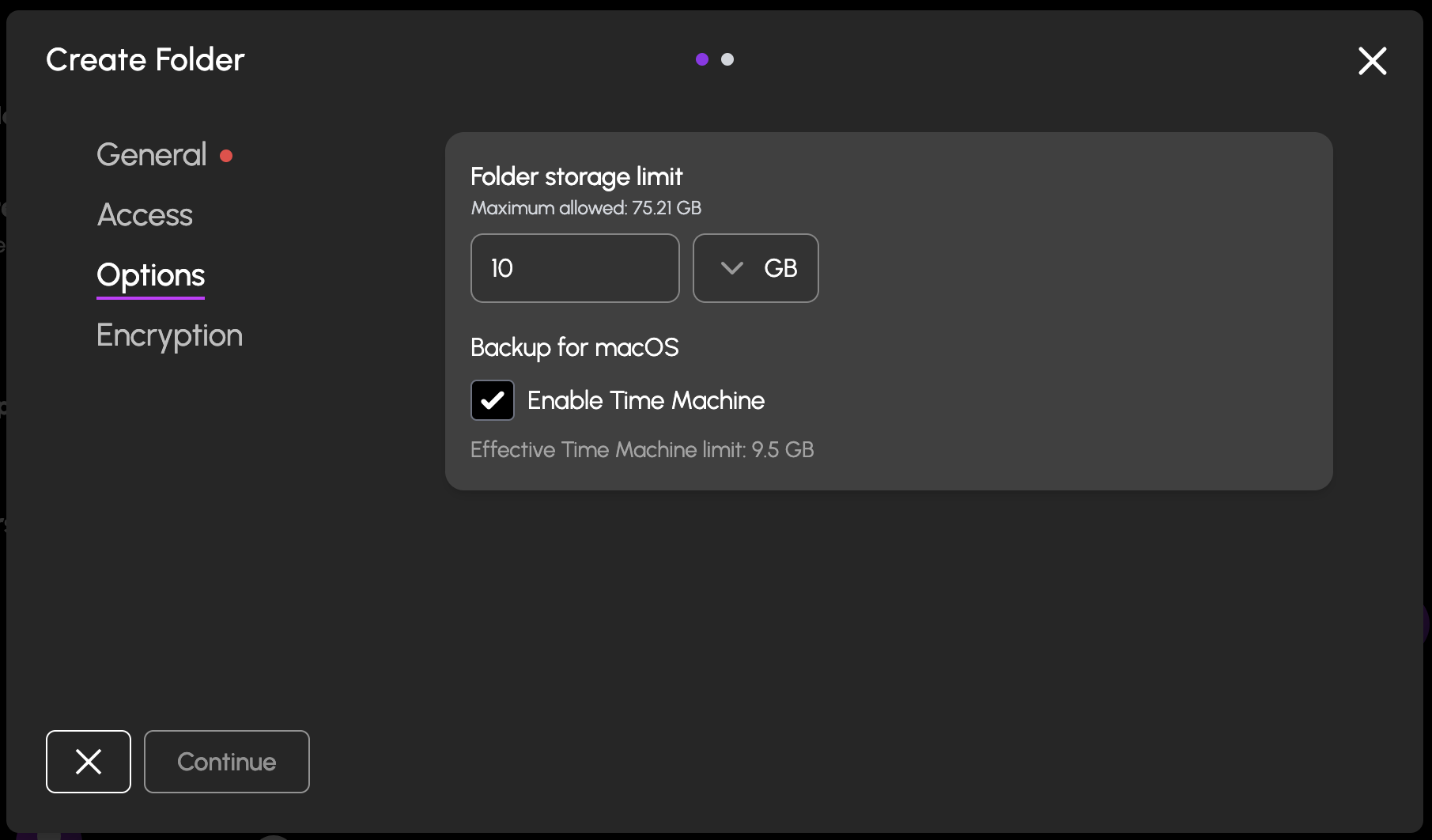 Folder Quota
