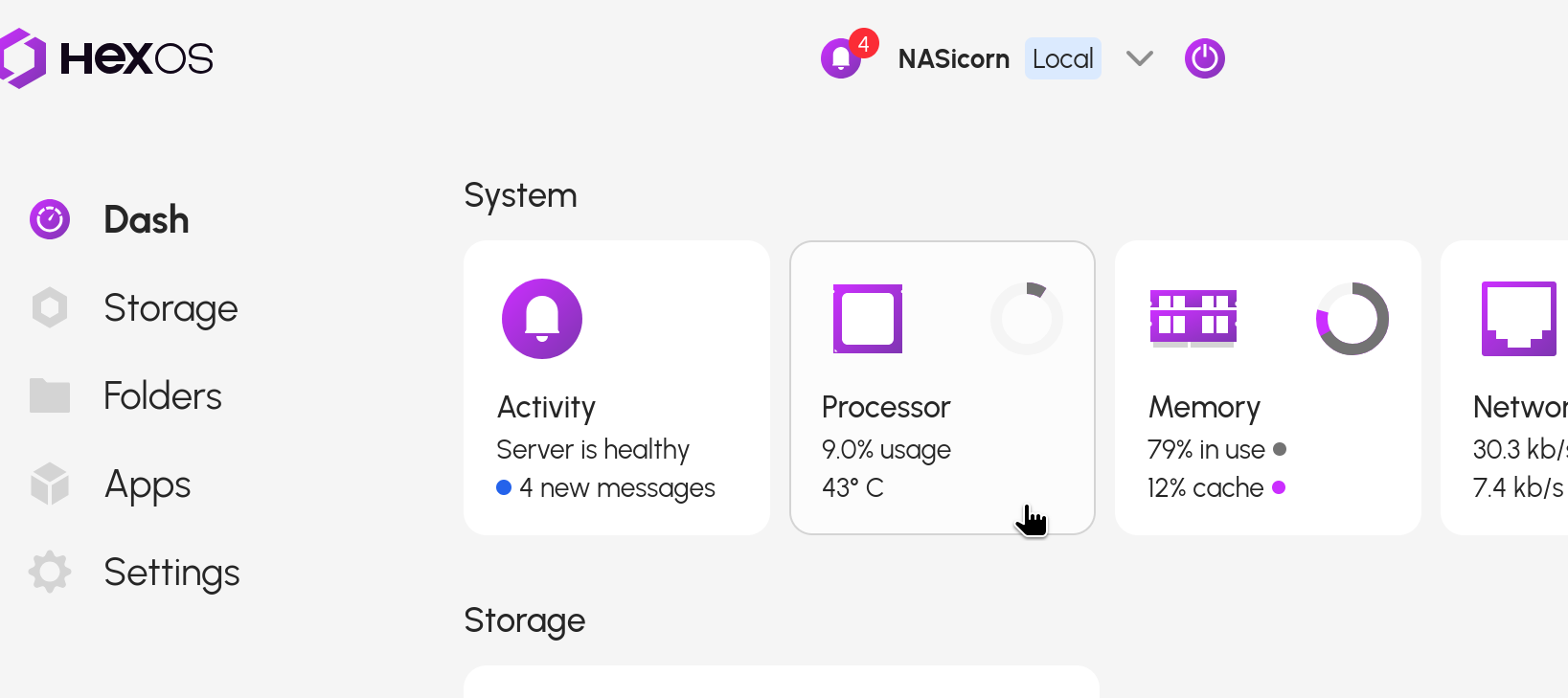Image showing the system tray and tiles