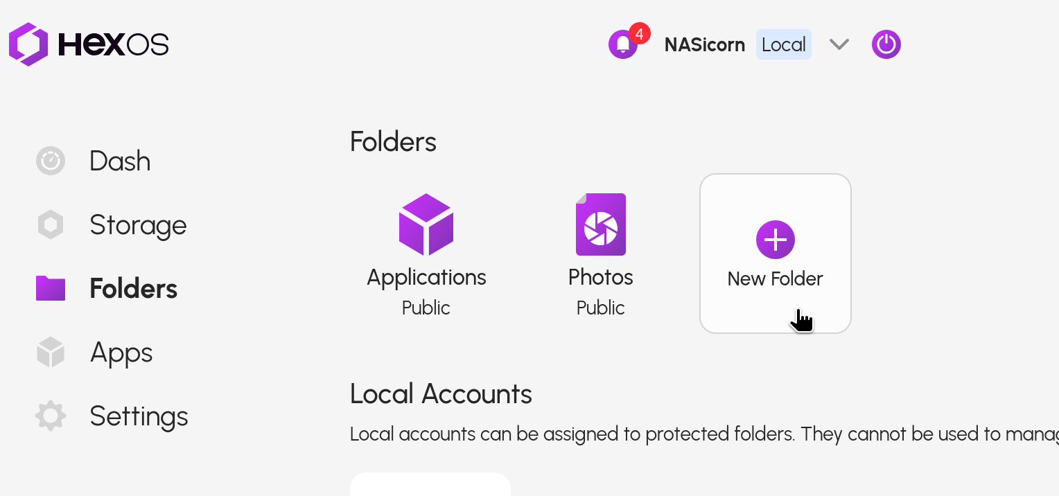 Image showing the new folder button being clicked