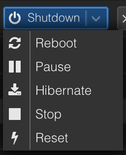 proxmox-shutdown-menu